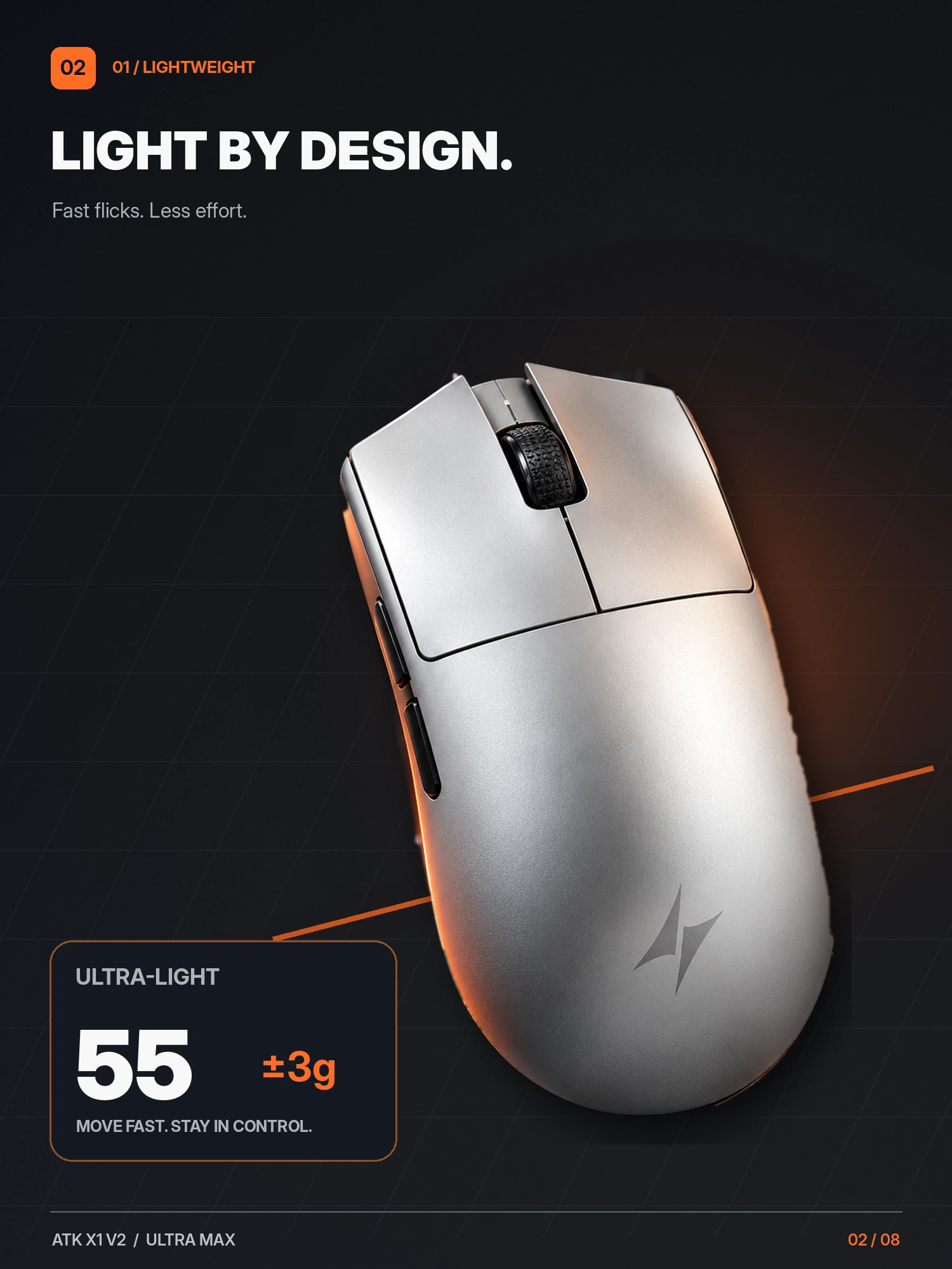 ATK X1 V2｜轻量化设计